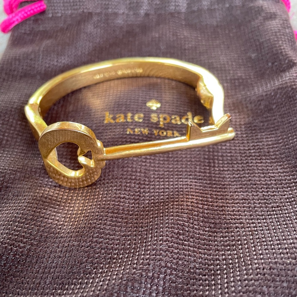 Kate Spade gold tone key bracelet
